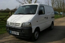 The base van (Suzuki Carry 1.3 2005) as purchased. Already partially ply lined.