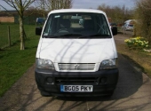 The base van (Suzuki Carry 1.3 2005) as purchased. Already partially ply lined.