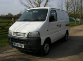 The base van (Suzuki Carry 1.3 2005) as purchased. Already partially ply lined.